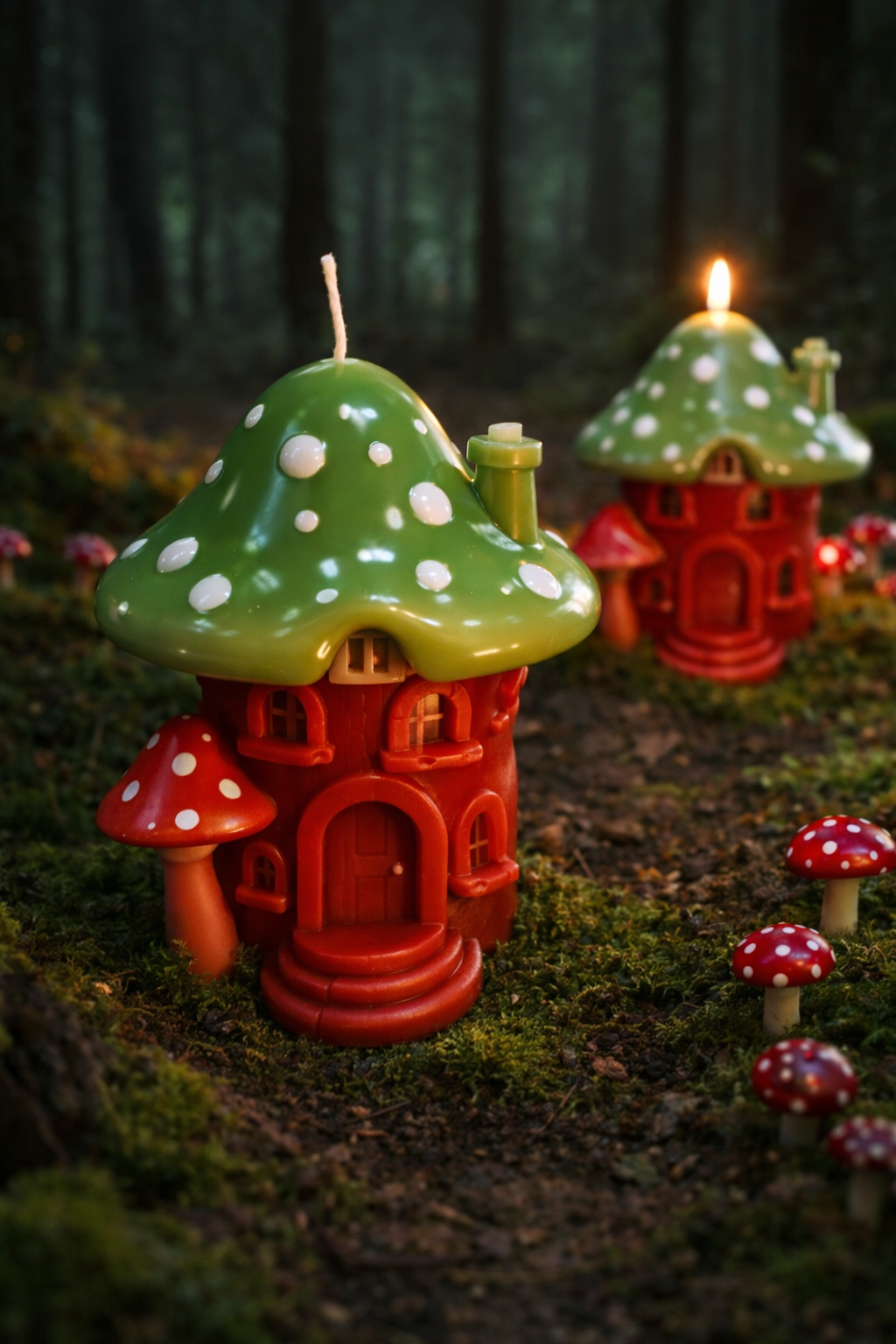 Blackforest Mushroom Candles