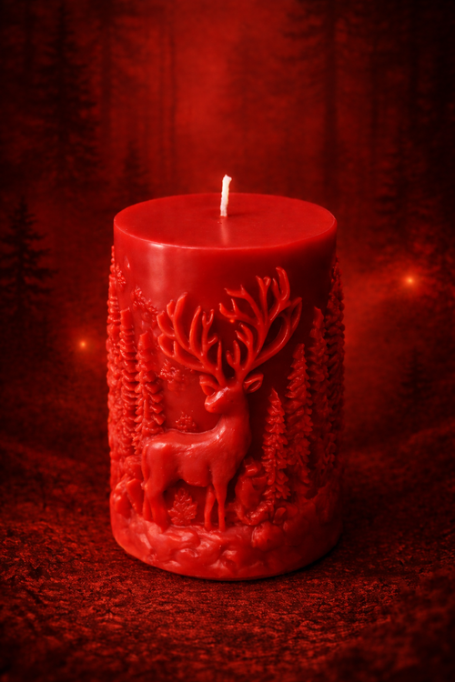 Blackforest Deer Candle