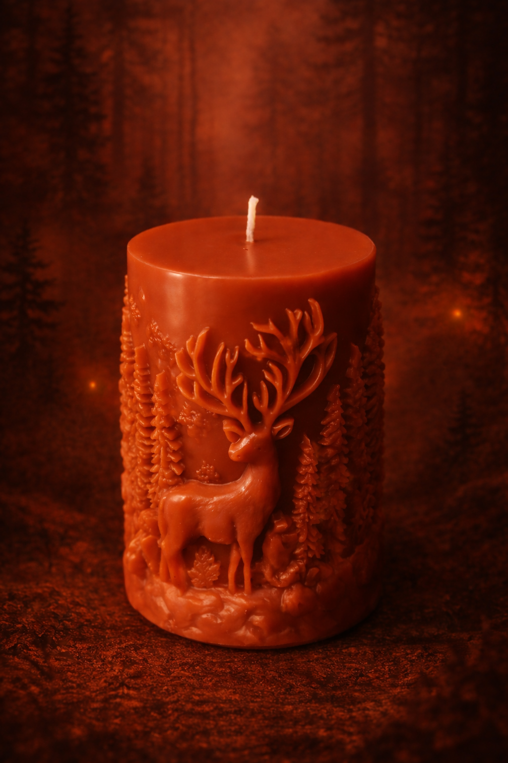 Blackforest Deer Candle