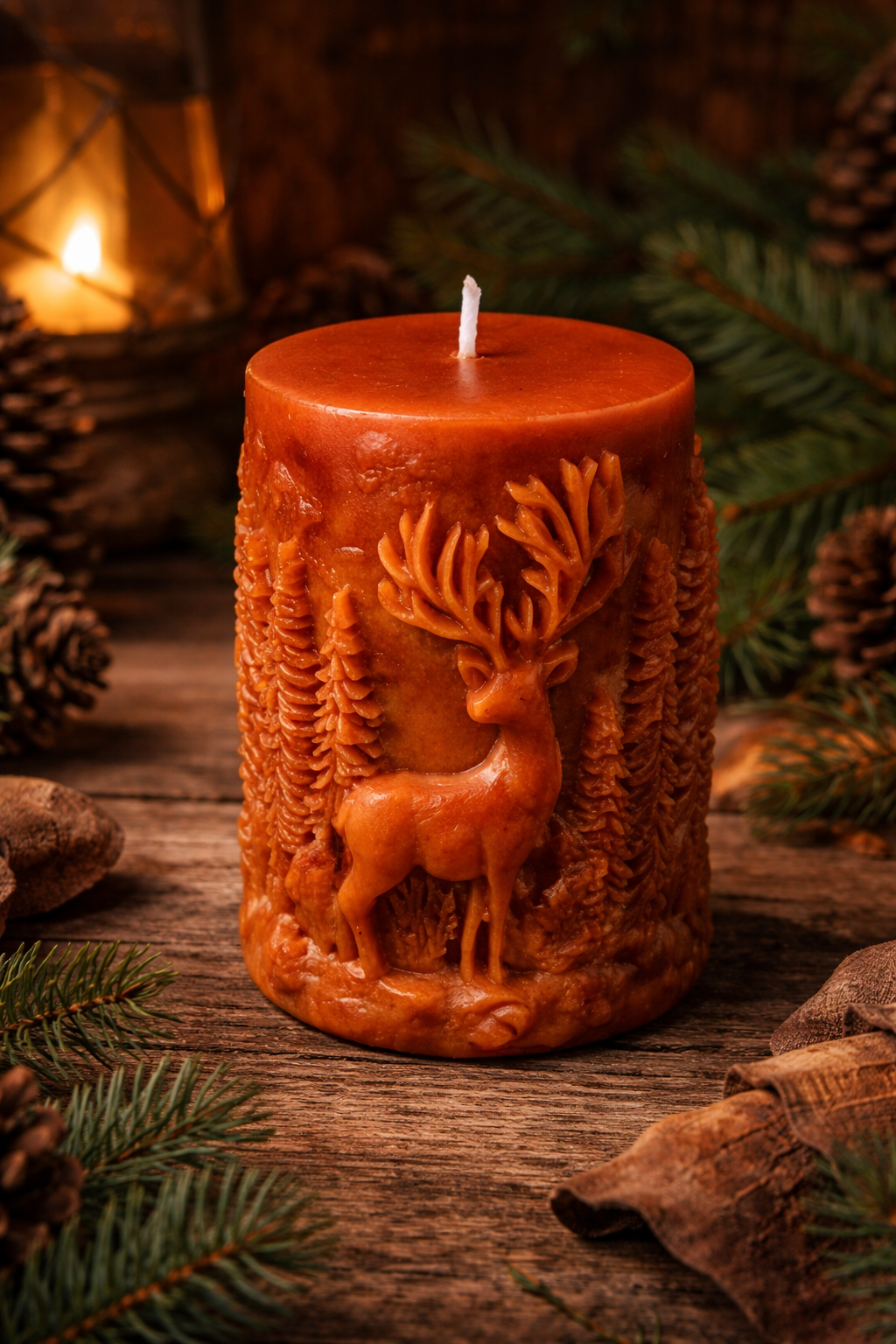Blackforest Deer Candle