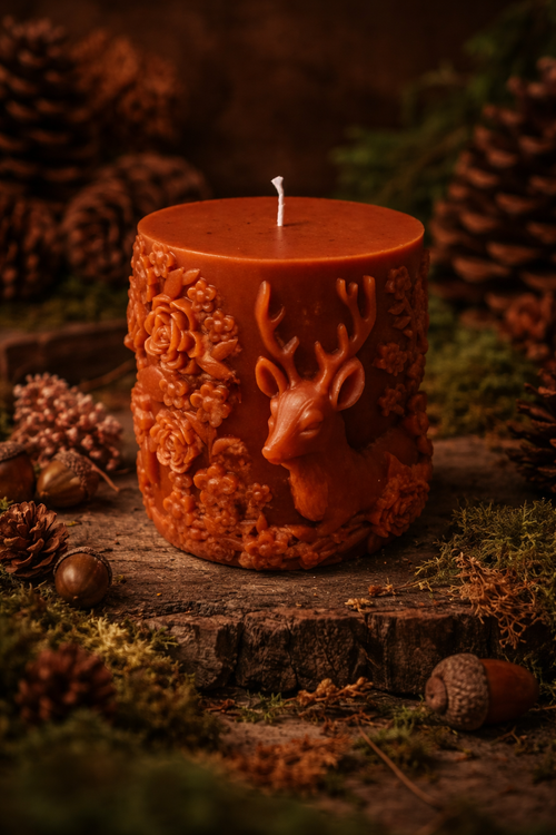 Blackforest Deer Candle