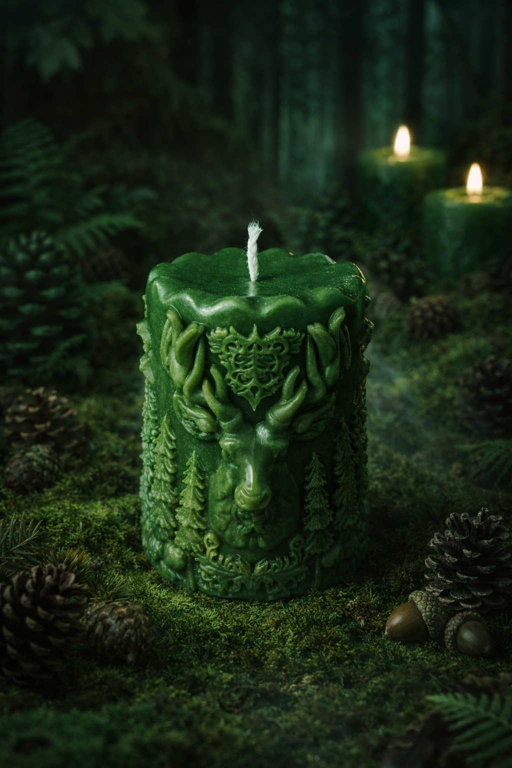 Blackforest Deer Candle