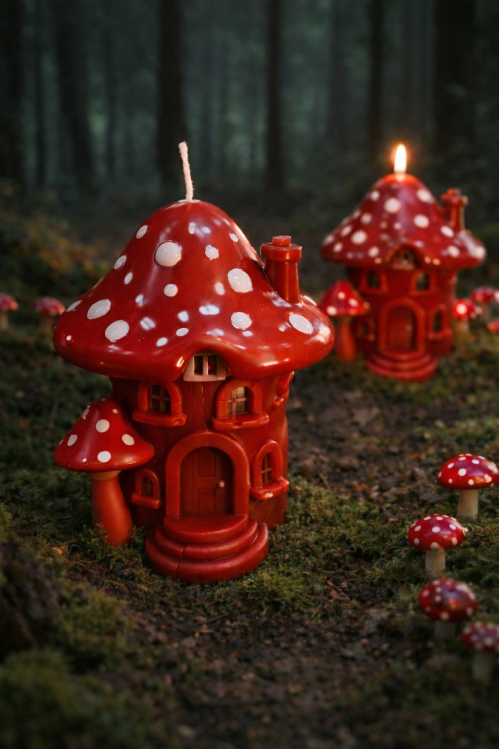 Blackforest Mushroom Candles